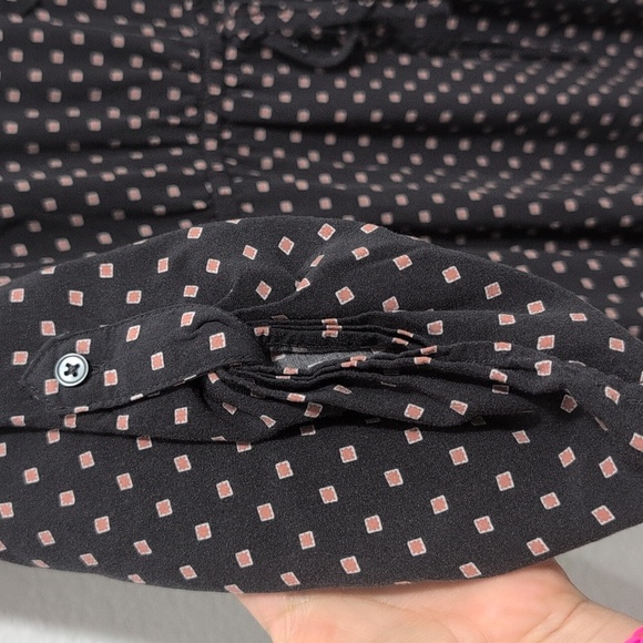 LOFT Outlet Rayon Square Polka Dot Print Casual Dress Size XL - Picture 3 of 11